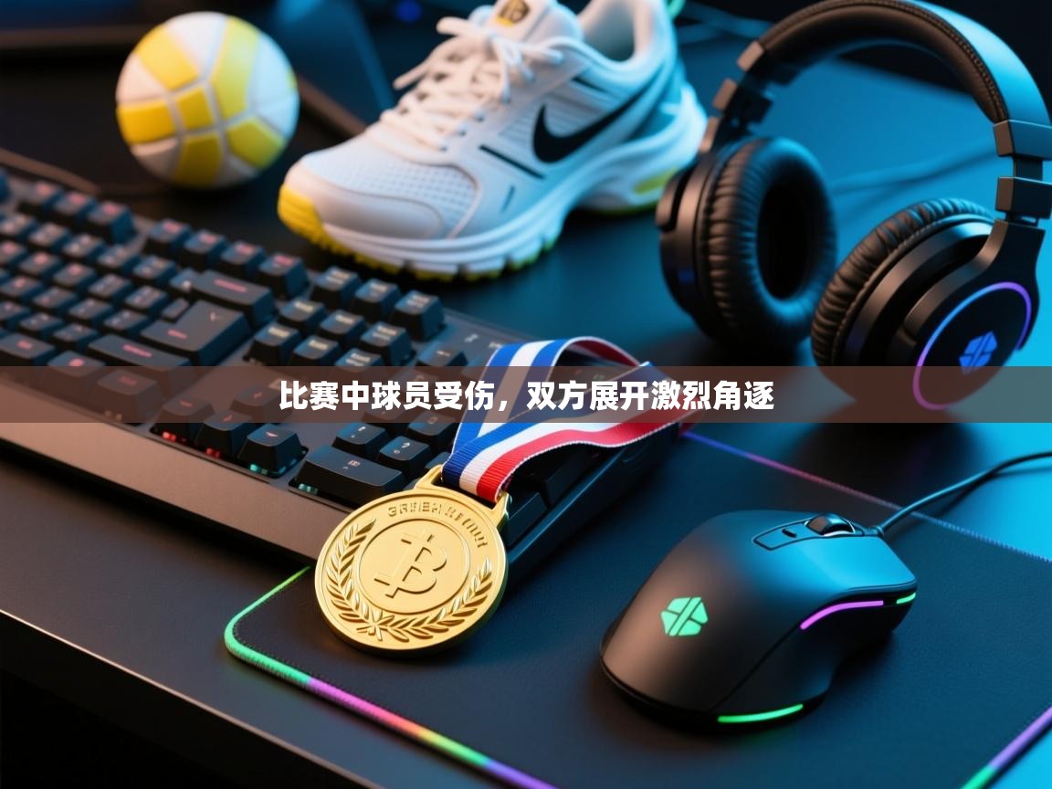 比赛中球员受伤，双方展开激烈角逐