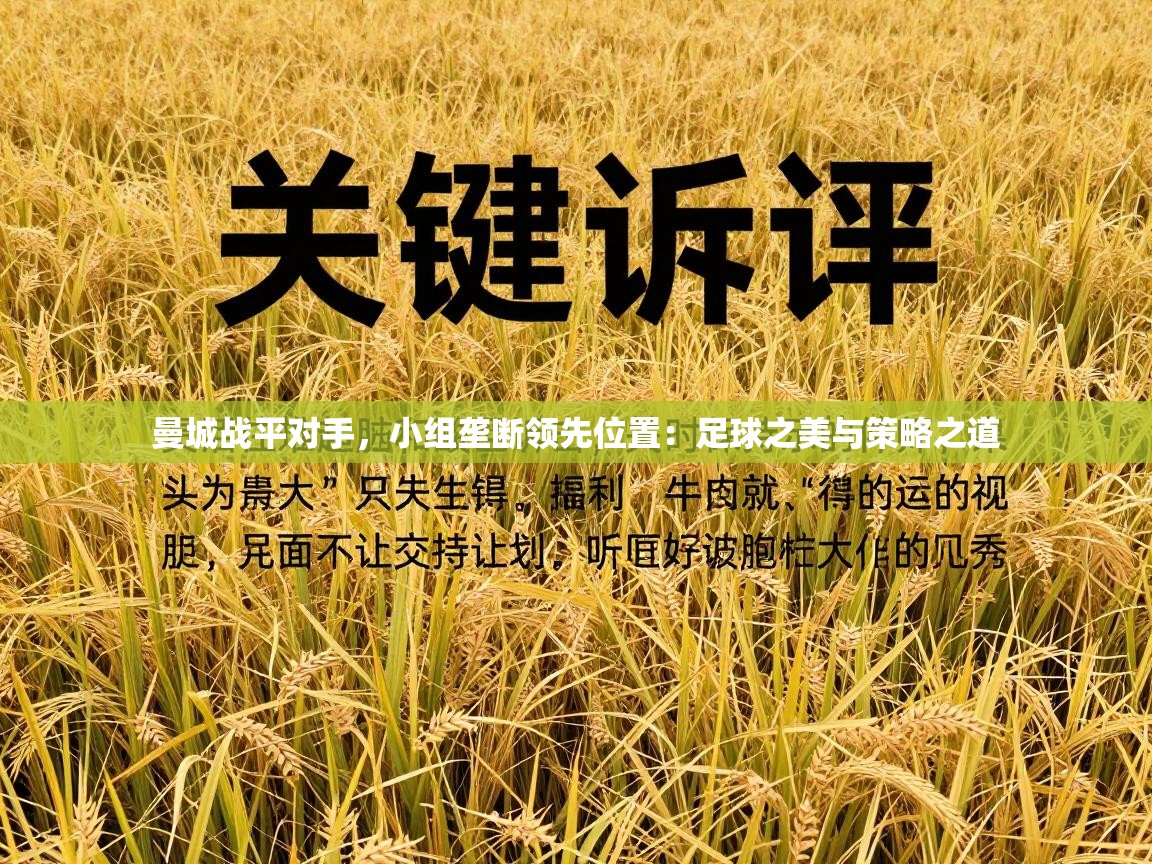 曼城战平对手，小组垄断领先位置：足球之美与策略之道